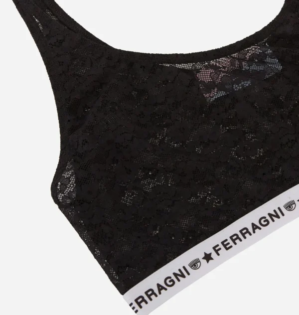 Chiara Ferragni Brand LACE LOGOMANIA TOP | Underwear