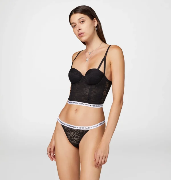 Chiara Ferragni Brand LOGOMANIA LACE CORSET | Underwear