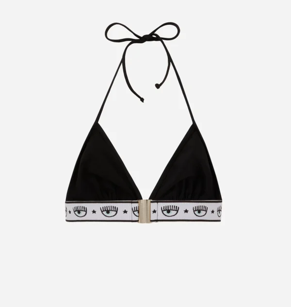 Chiara Ferragni Brand Maxi Logomania Bikini Top | Beachwear