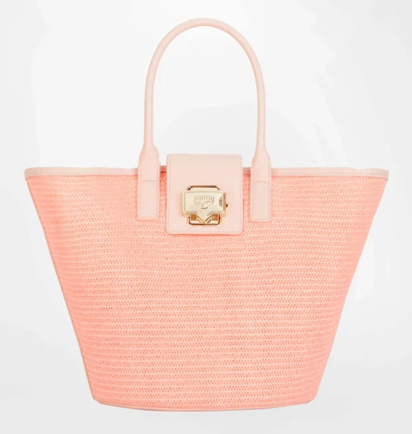 Chiara Ferragni Brand RAFFIA TOTE BAG | Bags