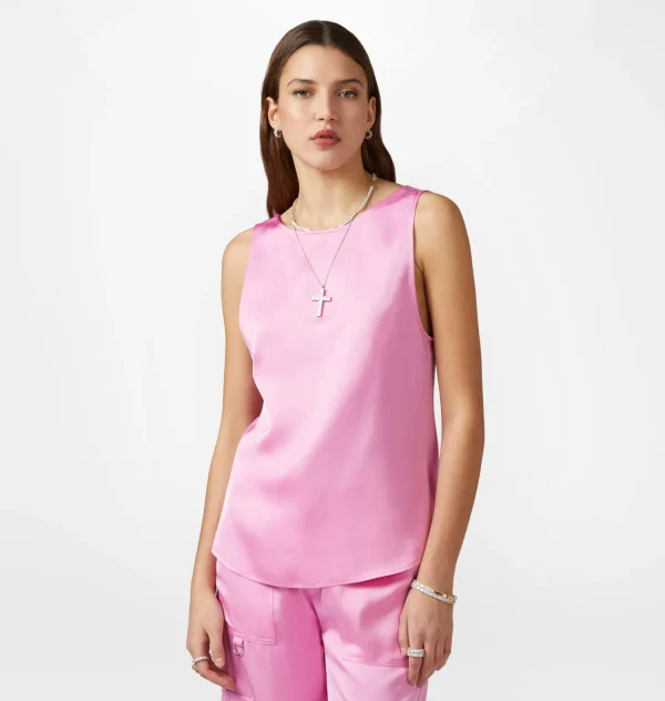 Chiara Ferragni Brand SATIN TANK TOP | Tops & T-Shirt