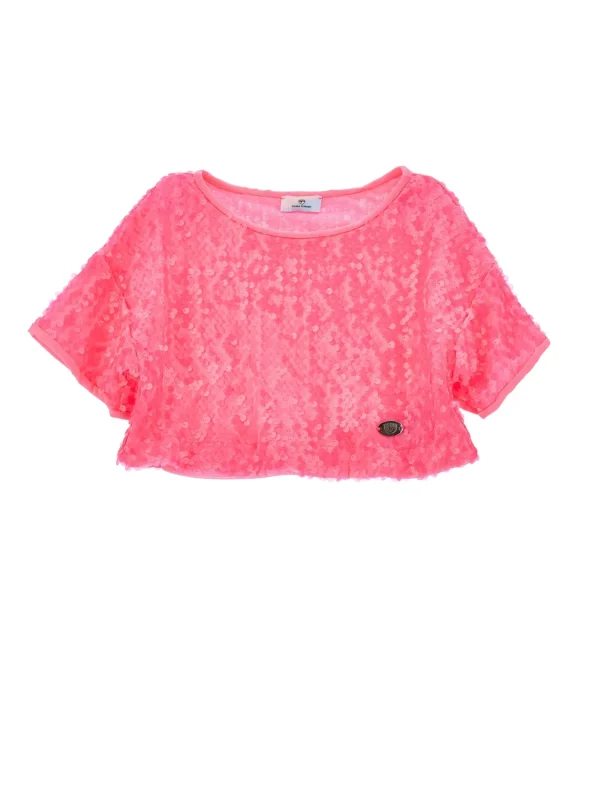 Chiara Ferragni Brand SEQUIN T-SHIRT | Kids Kids 2-10 Years